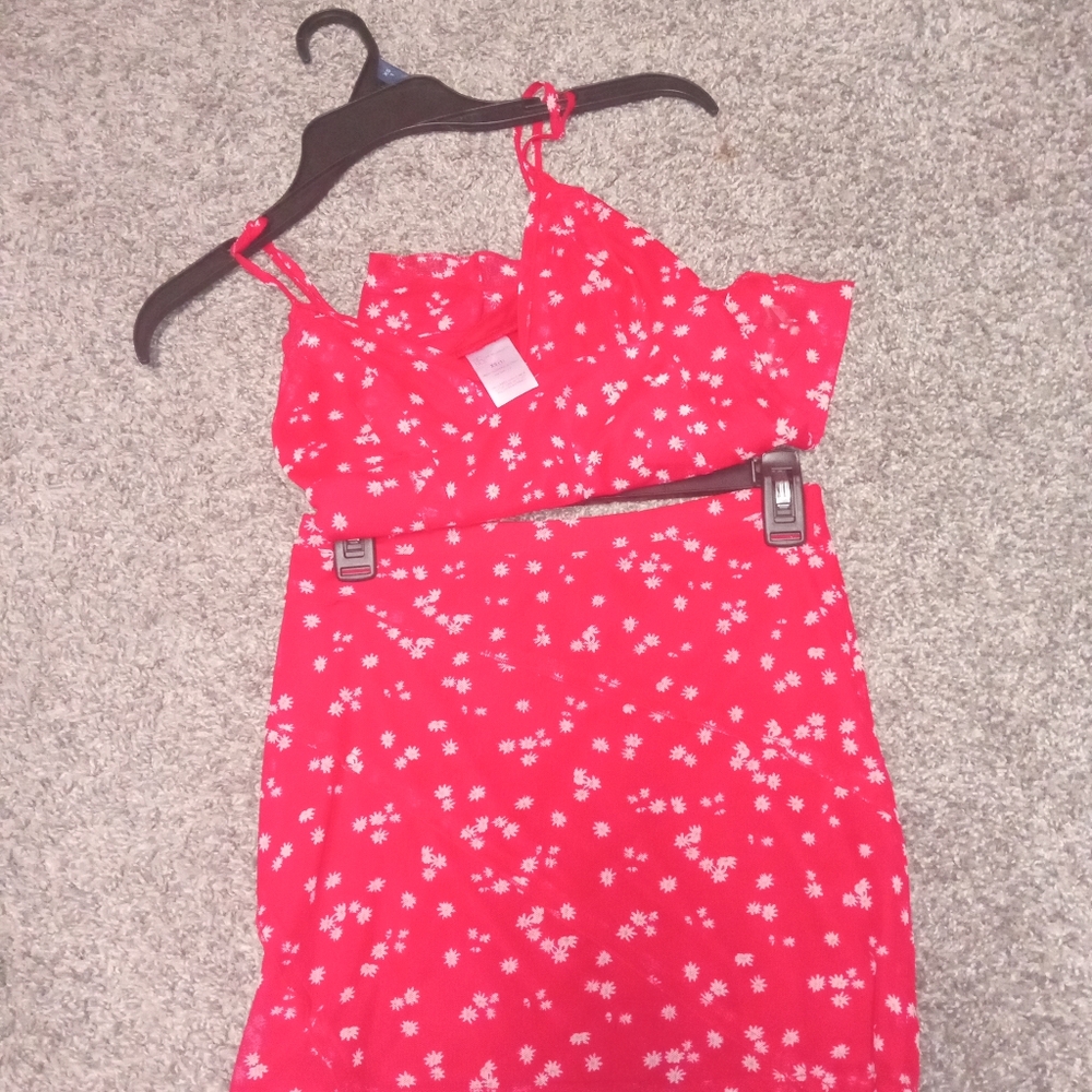 Women's two piece mini skirt